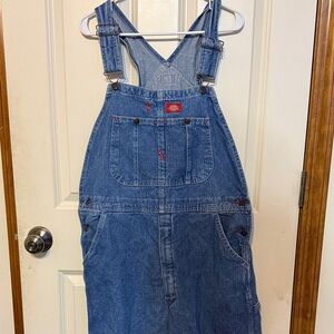 Dickies Blue Denim Overalls 32x30